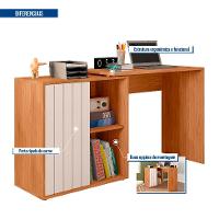 Escrivaninha Tech 1 PT Freijó e Off White - 5