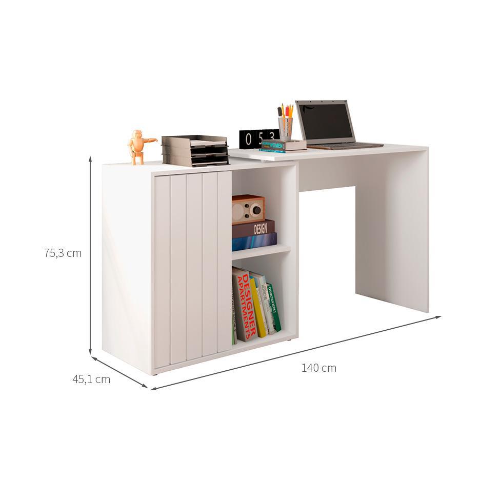 Escrivaninha Tech 1 PT Branca - 3