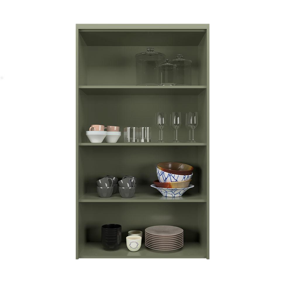 Cristaleira Évora com Vidro 2 PT Verde Hill - 2