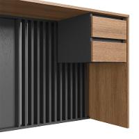 Escrivaninha Salir 2 GV Mel e Grafite - 9