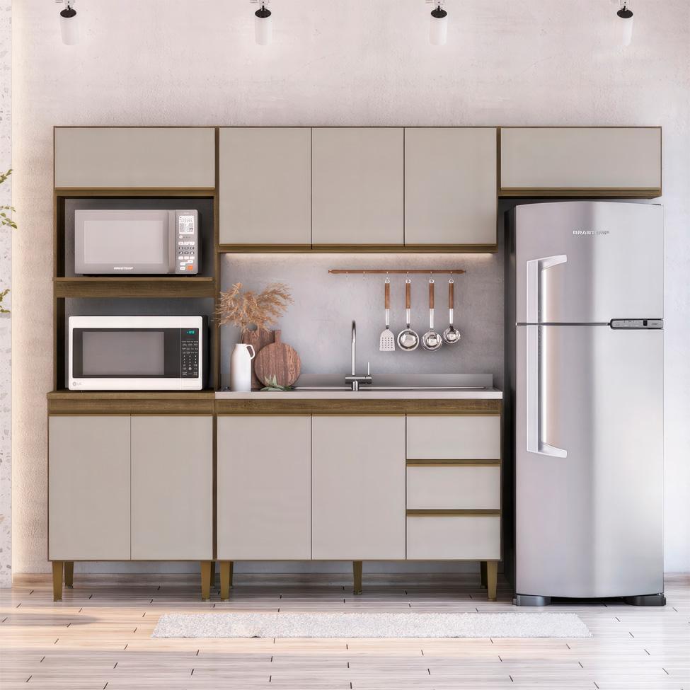 Cozinha Completa Margarida 9 PT 3 GV Mel e Arenas - 1