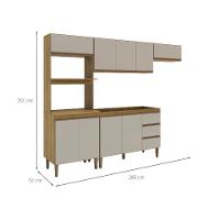 Cozinha Completa Margarida 9 PT 3 GV Mel e Arenas - 3