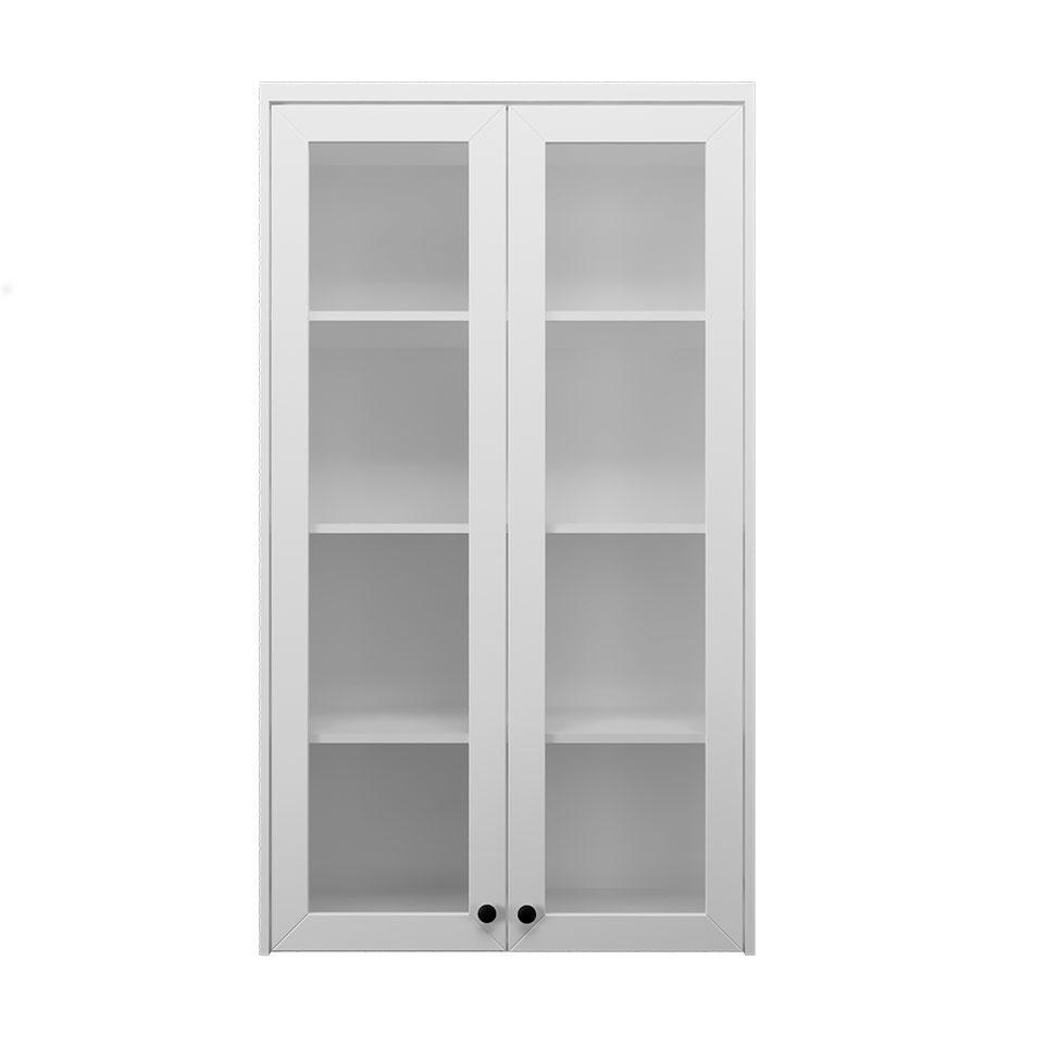 Cristaleira Évora com Vidro 2 PT Branca - 5