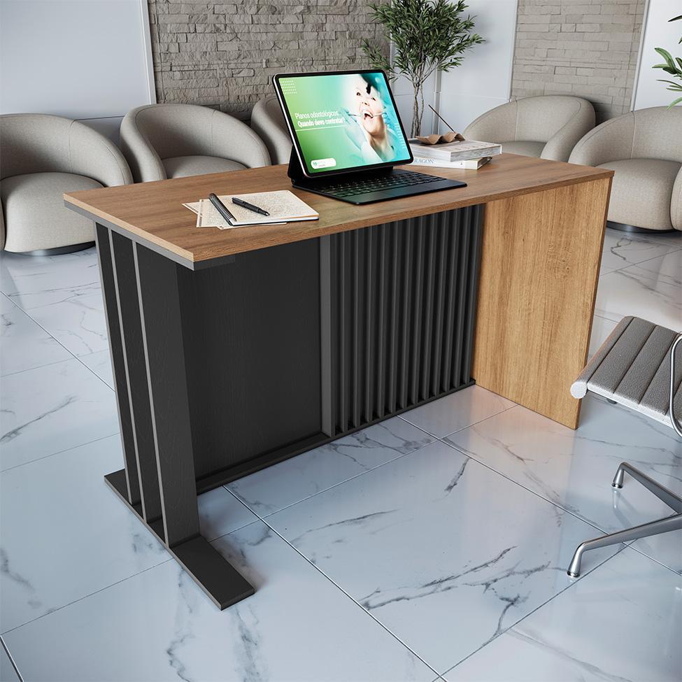 Escrivaninha Salir Mel e Grafite - 2