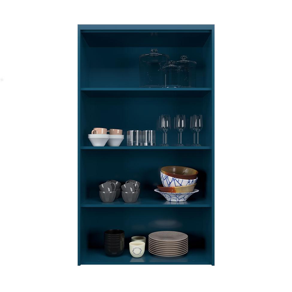 Cristaleira Évora com Vidro 2 PT Azul Orion - 2