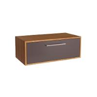 Gabinete de Banheiro Alice 1 PT Mel e Grafite - 5