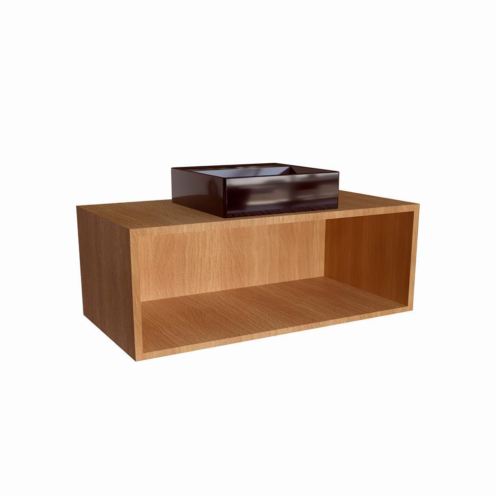 Gabinete de Banheiro com Cuba Alice II 1 PT Mel e Arenas - 4