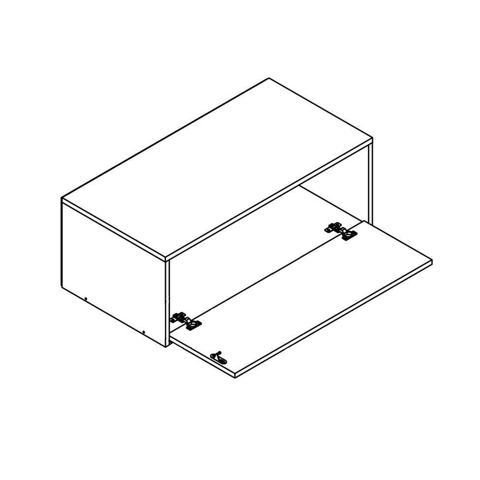 Gabinete de Banheiro com Cuba Alice II 1 PT Grafite - 5