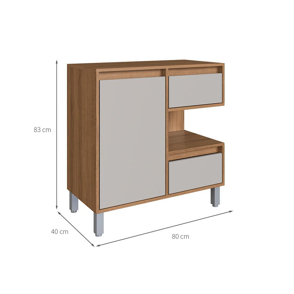 Gabinete de Banheiro Paula 1 PT 2 GV Mel e Arenas - 3