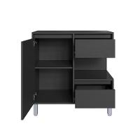 Gabinete de Banheiro Paula 1 PT 2 GV Grafite - 2