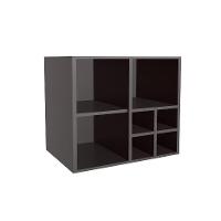 Gabinete de Banheiro Eduarda 1 PT 1 GV Grafite