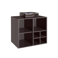 Gabinete de Banheiro com Cuba Eduarda II 1 PT 1 GV Grafite - 4