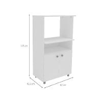 Gabinete de Cozinha para Microondas Hortência 2 PT Branco - 3