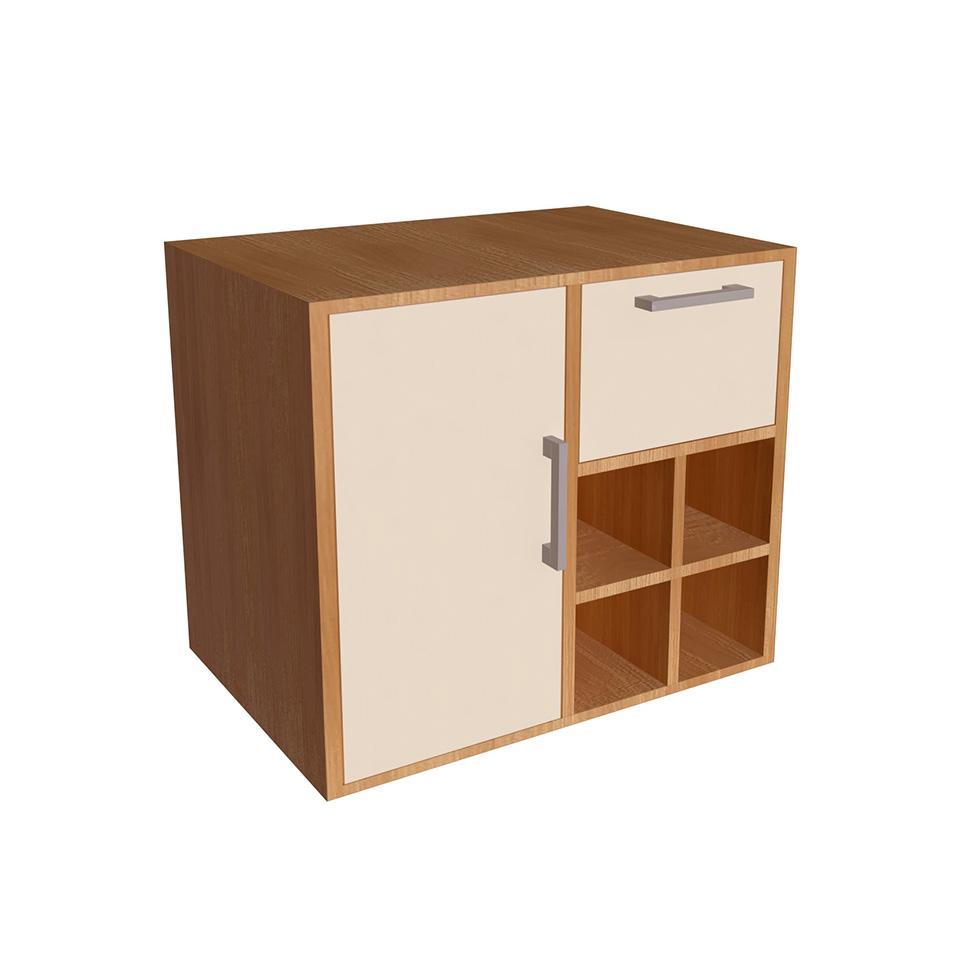 Gabinete de Banheiro Eduarda 1 PT 1 GV Mel e Arenas - 5