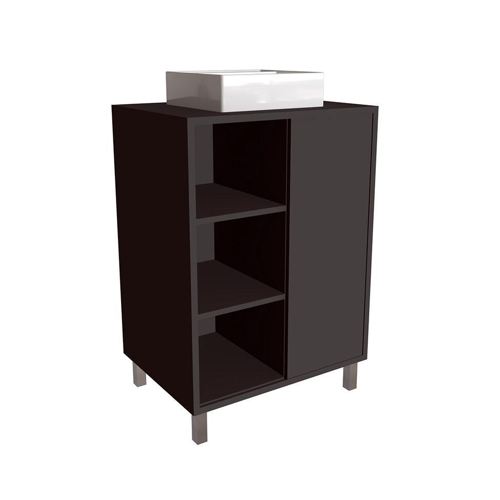 Gabinete de Banheiro com Cuba Julia I 1 PT Grafite - 2