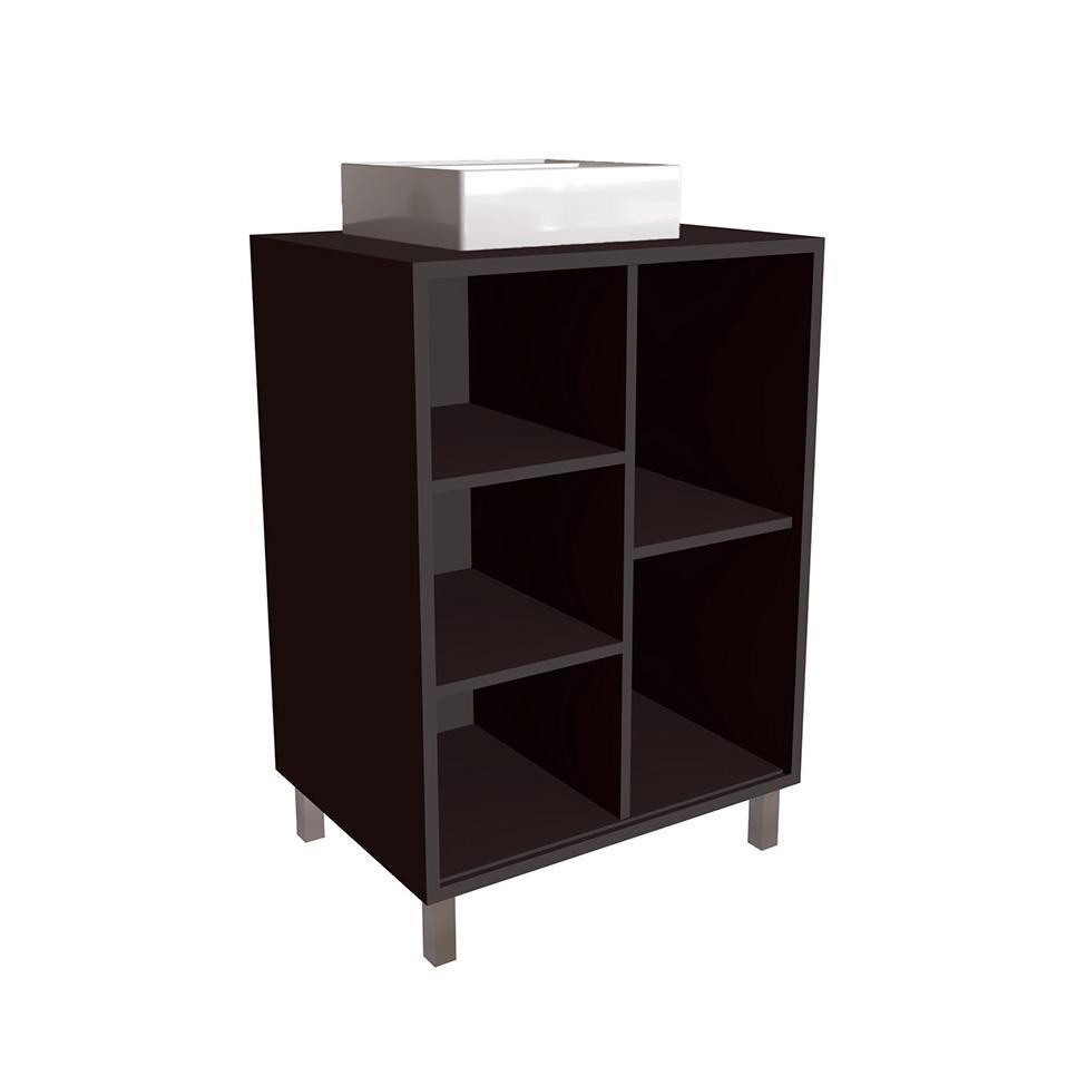 Gabinete de Banheiro com Cuba Julia I 1 PT Grafite - 4