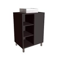 Gabinete de Banheiro com Cuba Julia I 1 PT Grafite - 2