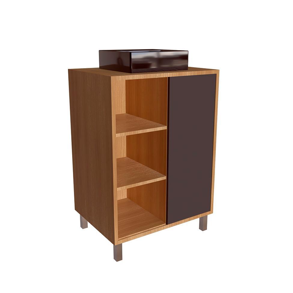 Gabinete de Banheiro com Cuba Julia II 1 PT Mel e Grafite - 2