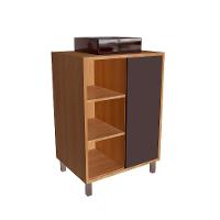 Gabinete de Banheiro com Cuba Julia II 1 PT Mel e Grafite - 2