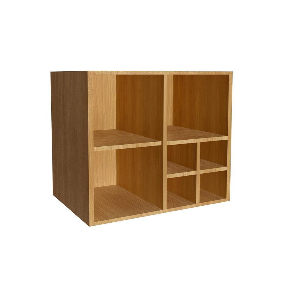 Gabinete de Banheiro Eduarda 1 PT 1 GV Mel e Grafite - 4