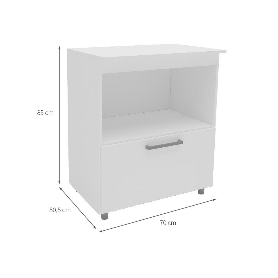 Gabinete de Cozinha Begônia 1 PT Branco - 3