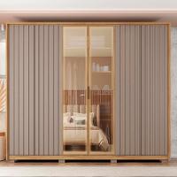 Guarda-Roupa Casal com Vidro Reflecta 6 PT 4 GV Buriti e Fendi - 7