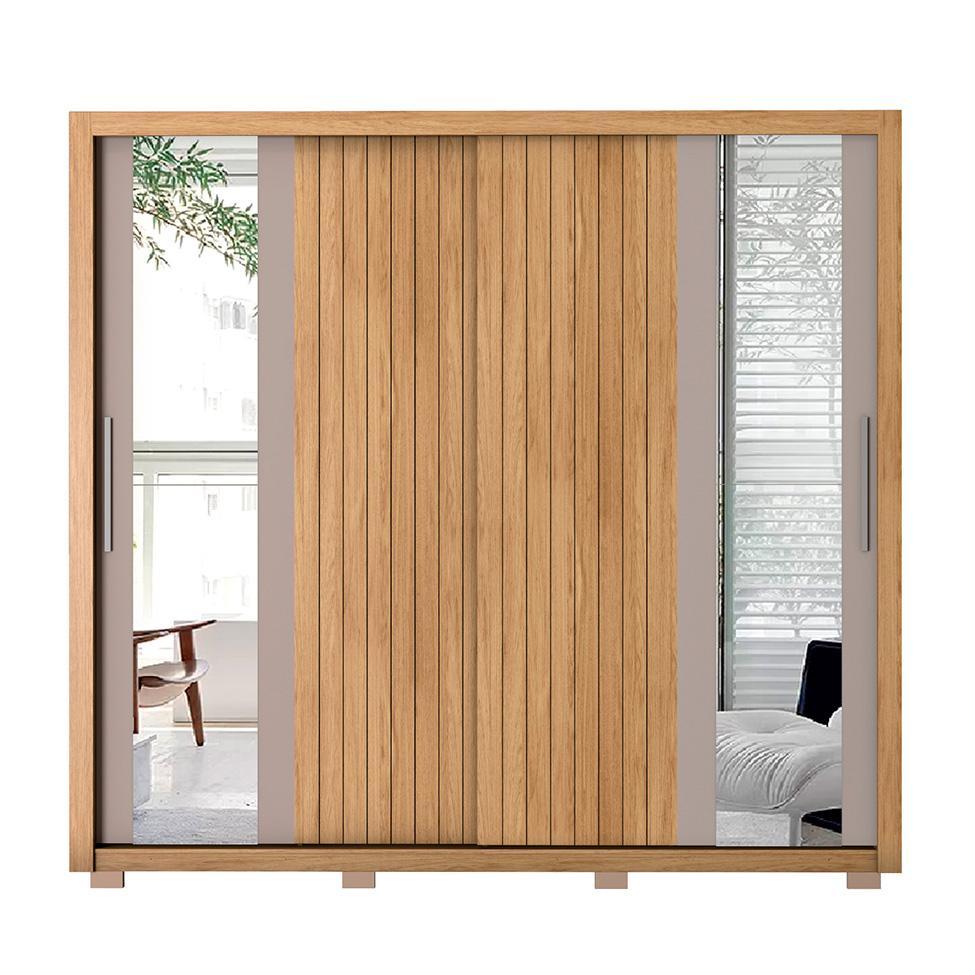 Guarda-Roupa Casal com Espelho Moviment 2 PT 4 GV Buriti e Fendi - 5