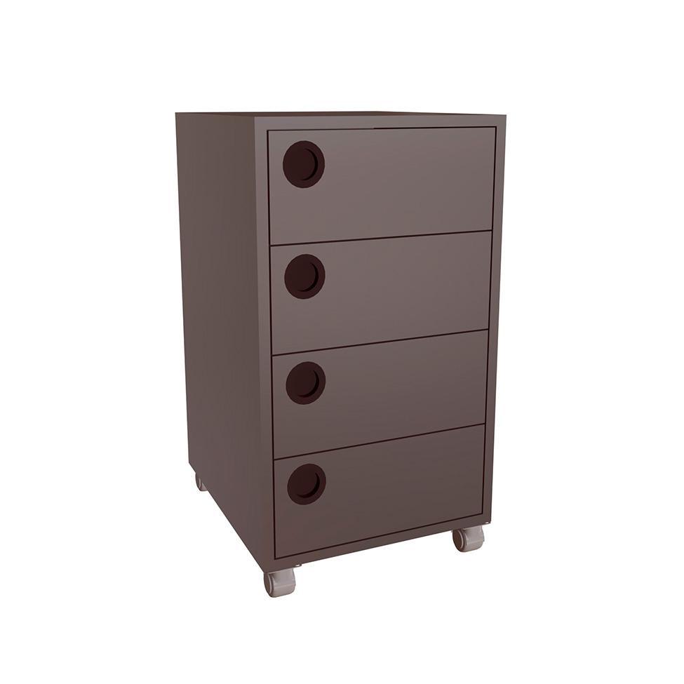 Gaveteiro Ruan 4 GV Grafite - 1