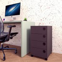 Gaveteiro Ruan 4 GV Grafite - 2