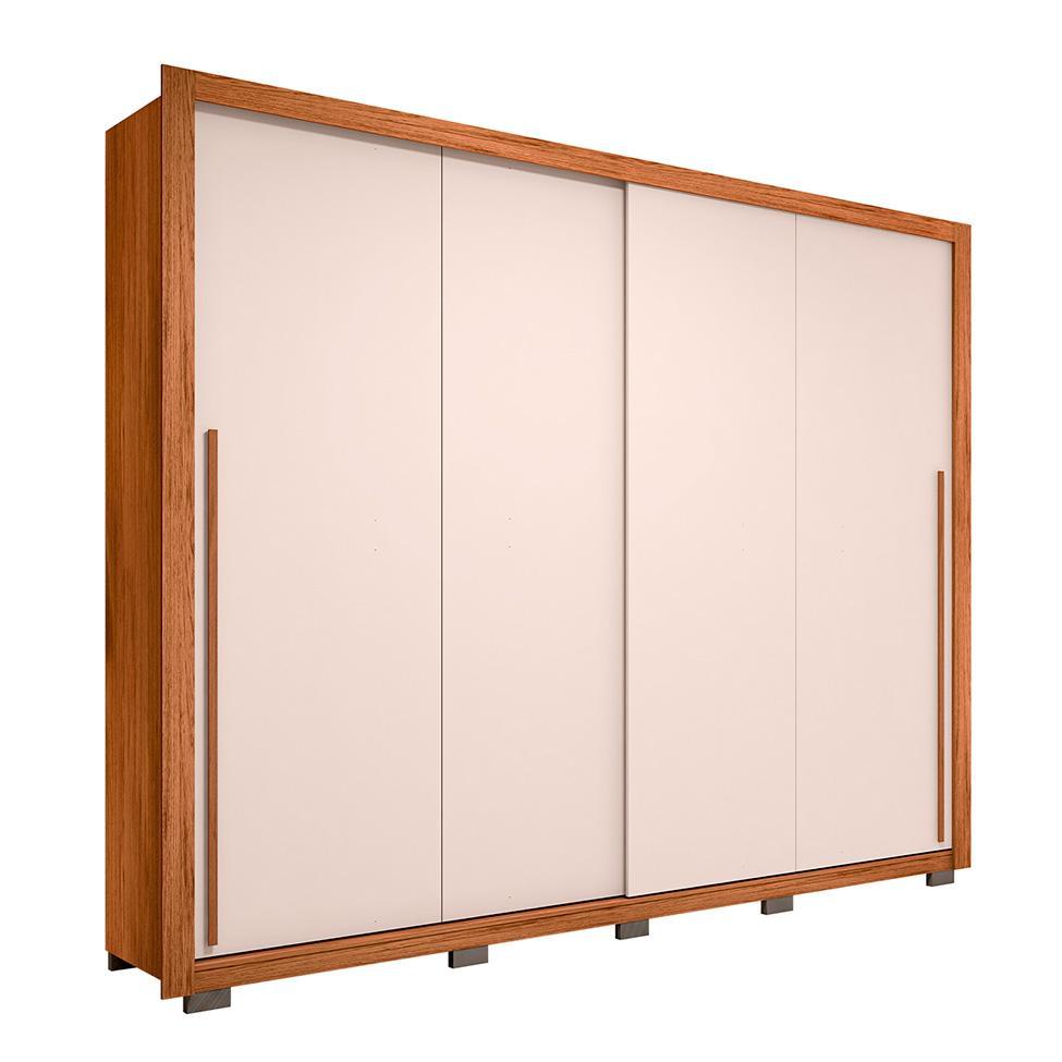 Guarda-Roupa Casal Praticus 2 PT 4 GV Freijó e Off White - 1