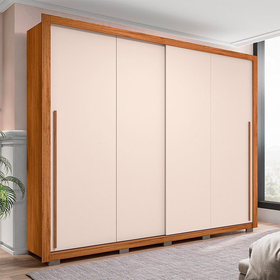 Guarda-Roupa Casal Praticus 2 PT 4 GV Freijó e Off White - 6