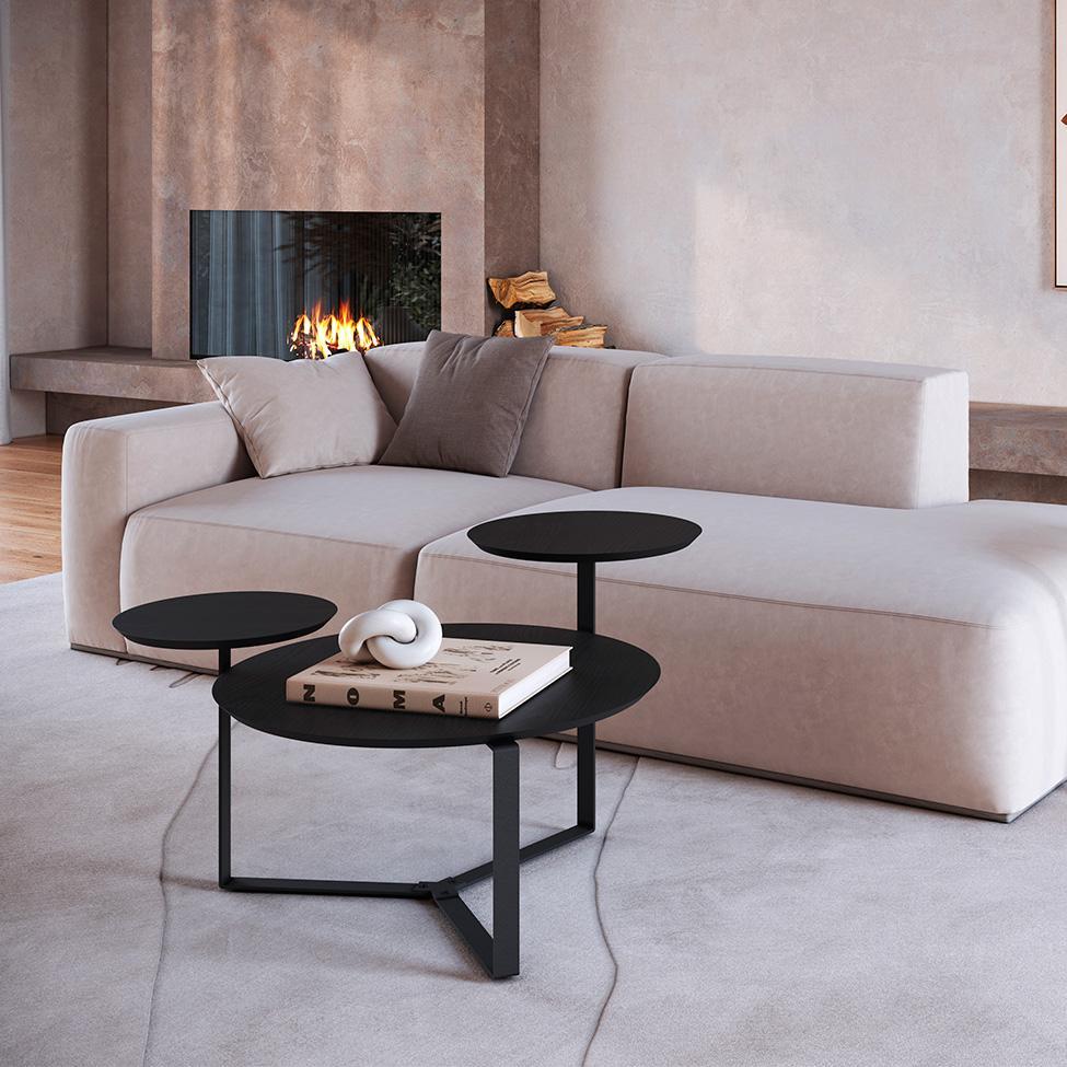 Mesa de Centro Redonda Complementos Nero 83 cm - 5