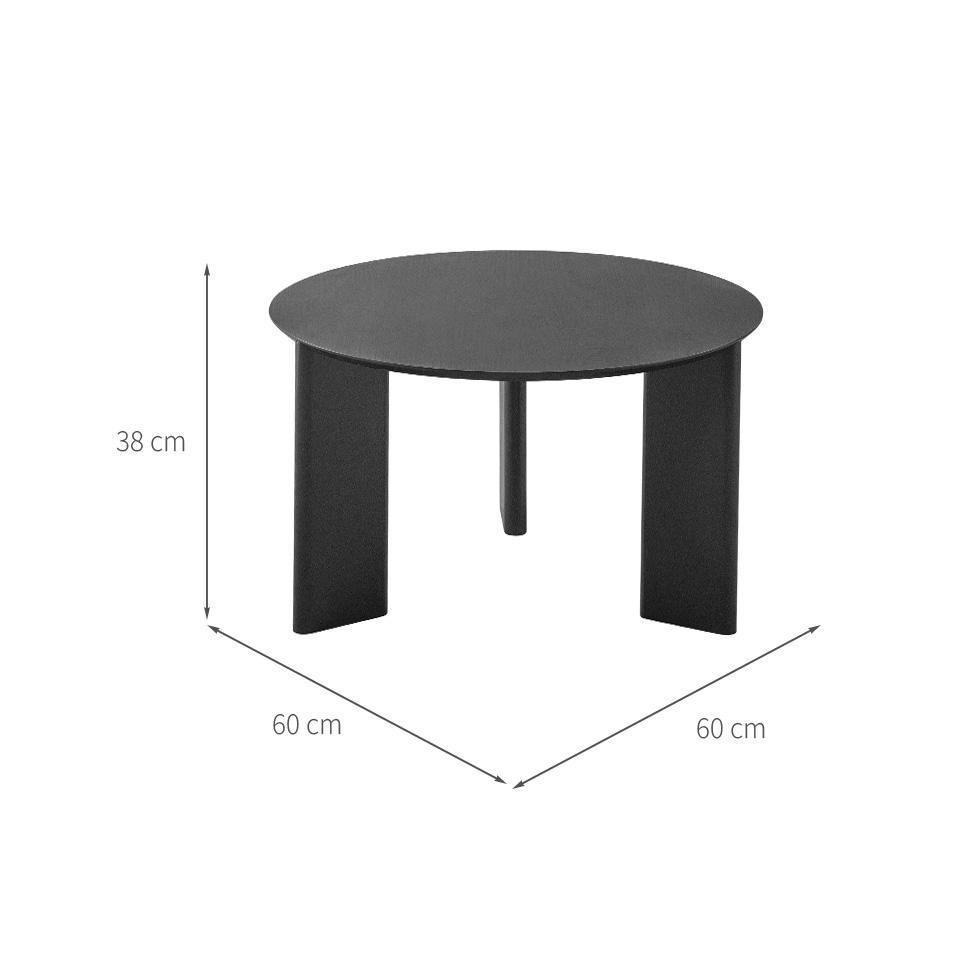 Mesa de Centro Redonda Complementos Nero 60 cm - 3