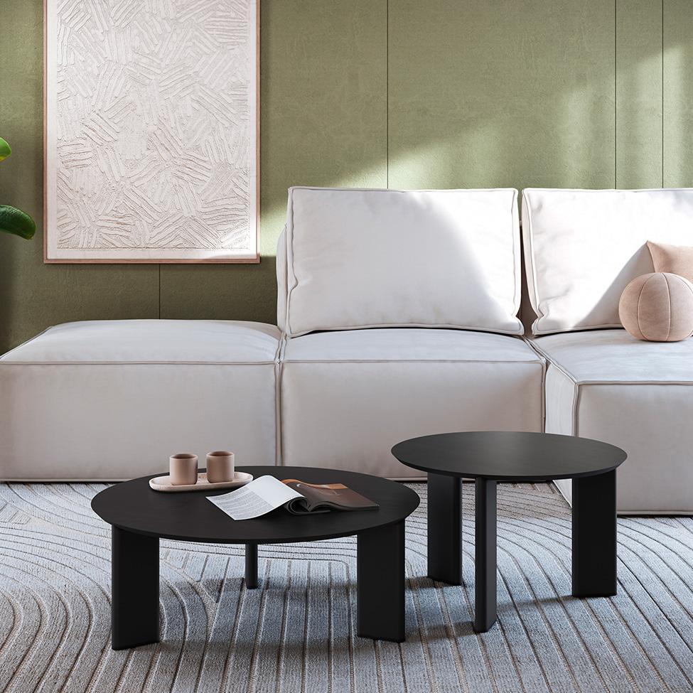 Mesa de Centro Redonda Complementos Nero 60 cm - 4