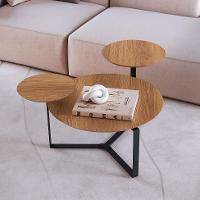 Mesa de Centro Redonda Complementos Hanover e Preta 83 cm - 2