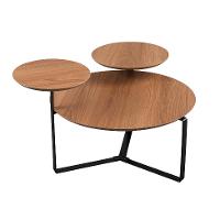 Mesa de Centro Redonda Complementos Hanover e Preta 83 cm - 4