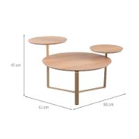 Mesa de Centro Redonda Complementos Hanover 83 cm - 3