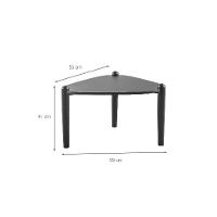 Mesa de Centro Complementos Orgânica Nero 55 cm - 3