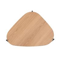 Mesa de Centro Complementos Orgânica Hanover e Preta 77 cm