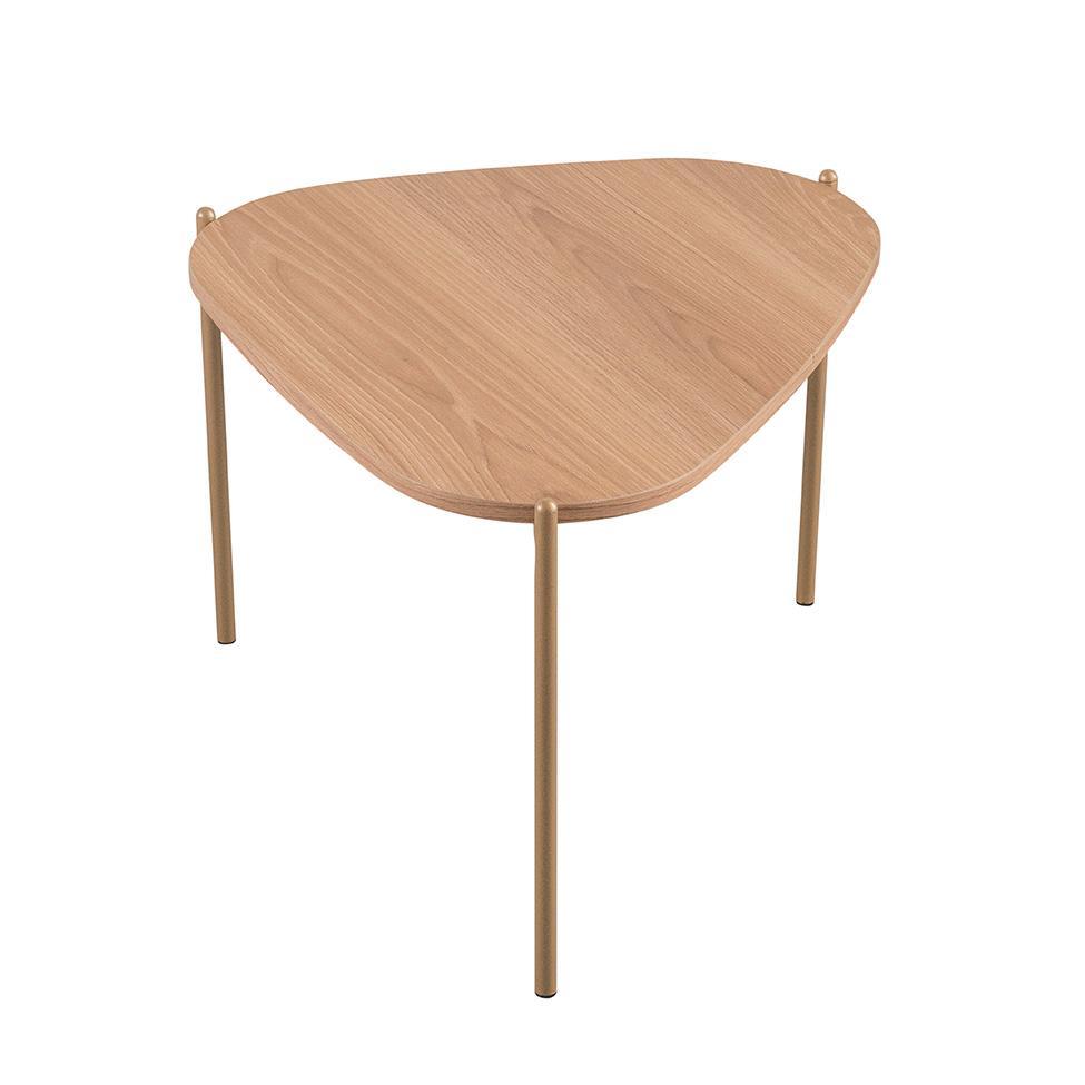 Mesa de Centro Complementos Orgânica Hanover e Dourada 59 cm - 4