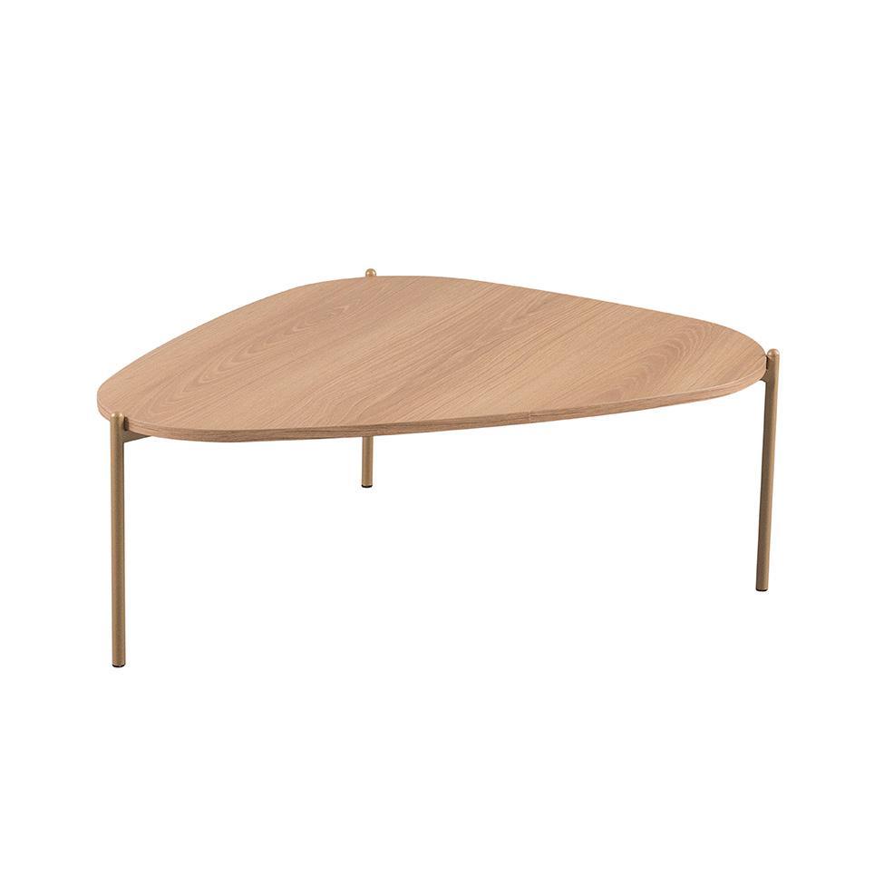 Mesa de Centro Complementos Orgânica Hanover e Dourada 77 cm - 1