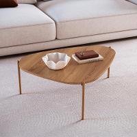 Mesa de Centro Complementos Orgânica Hanover e Dourada 77 cm - 2