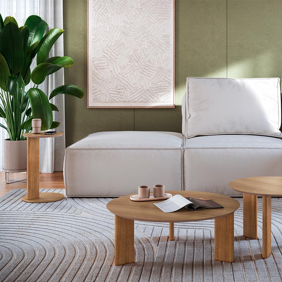 Mesa Lateral Redonda Complementos Hanover 35 cm - 5