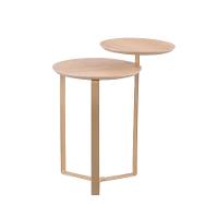 Mesa Lateral Redonda Complementos Hanover e Dourada 44 cm - 1