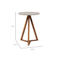 Mesa Lateral Redonda Classic Gianduia e Nature - 3