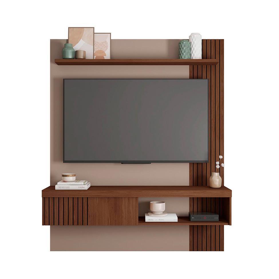 Painel para TV até 65 Polegadas Jade 1 PT Fendi e Havana 150 cm - 2