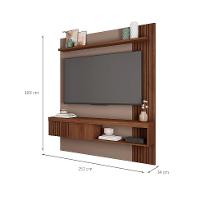 Painel para TV até 65 Polegadas Jade 1 PT Fendi e Havana 150 cm - 3