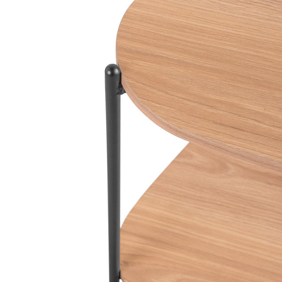 Mesa Lateral Orgânica Complementos Hanover e Preta 44 cm - 5