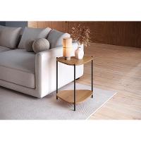 Mesa Lateral Orgânica Complementos Hanover e Preta 44 cm - 2