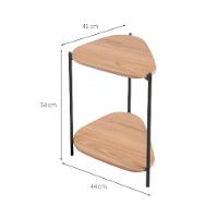 Mesa Lateral Orgânica Complementos Hanover e Preta 44 cm - 3